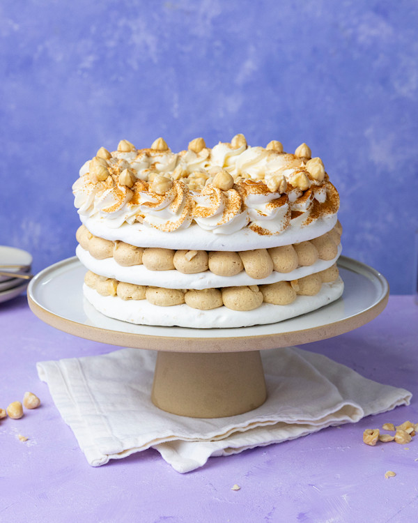 Bakken.nl – Hazelnootschuimtaart – Vegan - 08