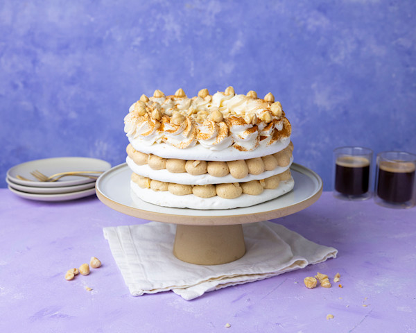 Bakken.nl – Hazelnootschuimtaart – Vegan - 07