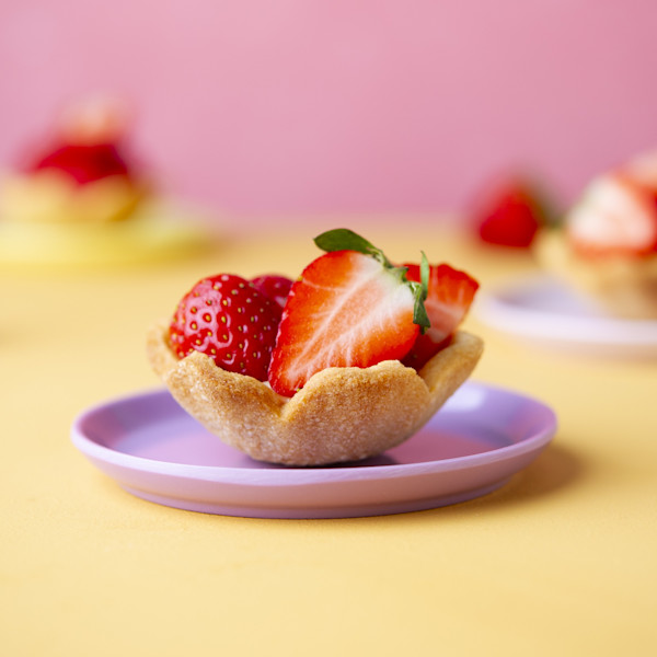 Aardbeien gebakjes 