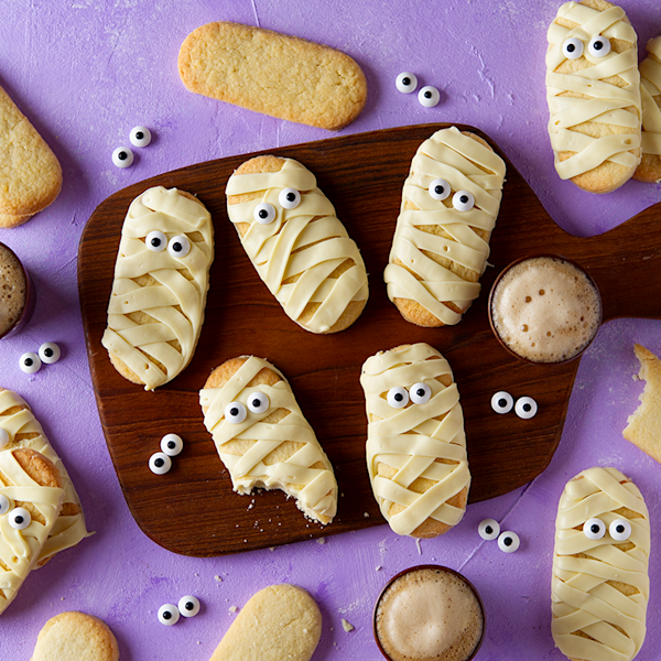 Halloween mummy koekjes 
