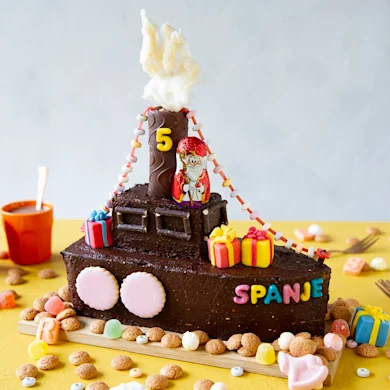 Stoomboot van sinterklaas maken