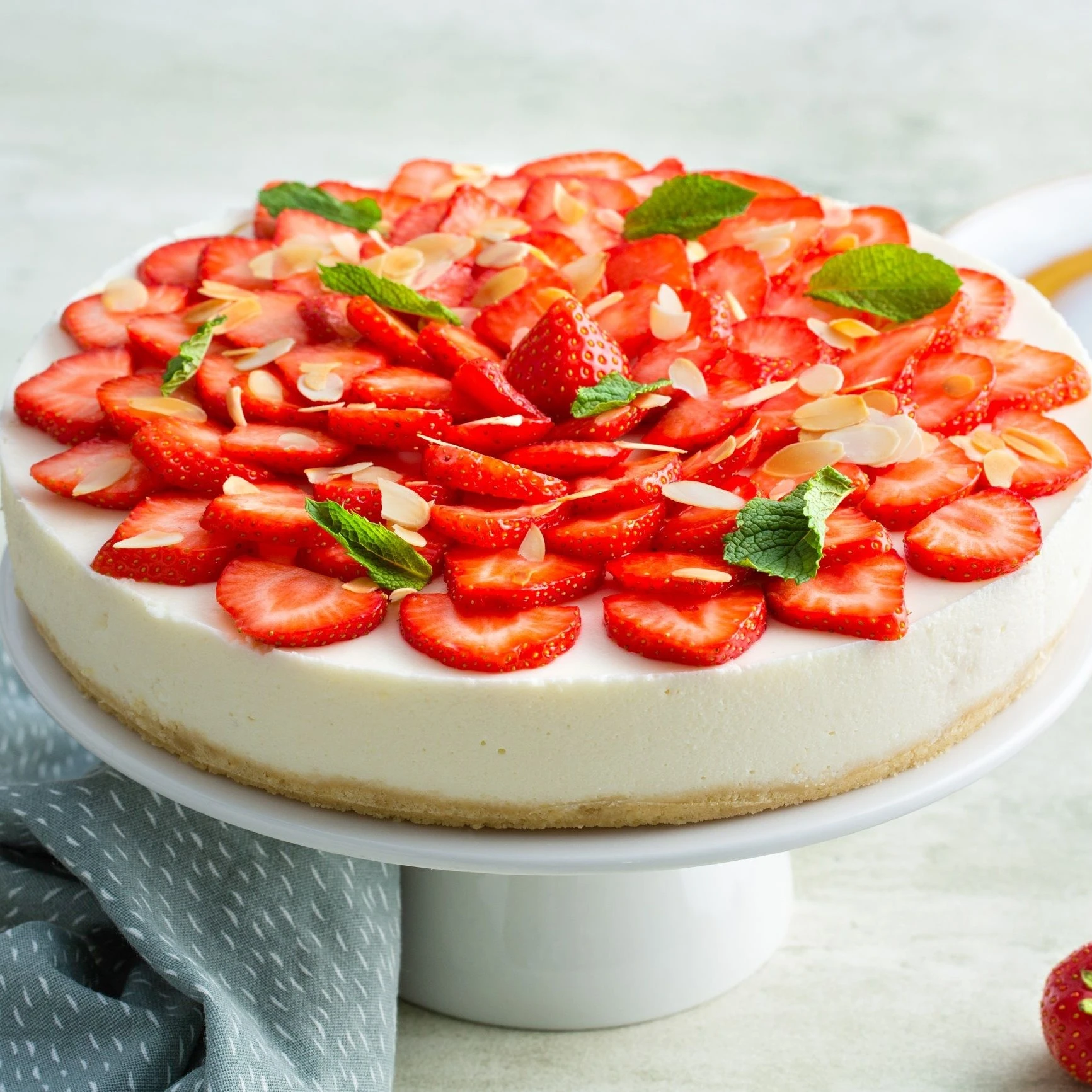 Recept: Frisse citroen-kwarktaart met verse aardbeien - Bakken.nl