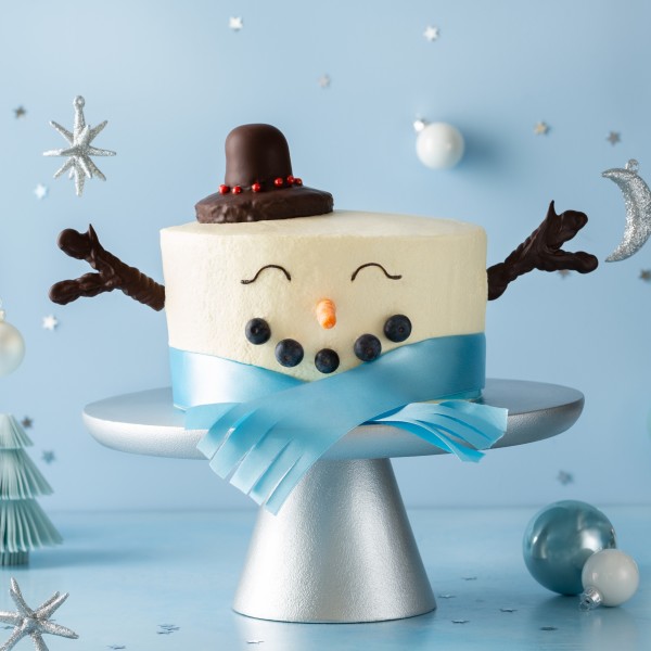 Kerst op de taart 2020 Sneeuwpoptaart 