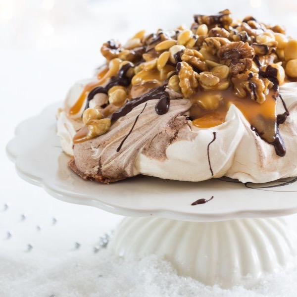 Noten-karamel Pavlova Met Pure Chocolade | Bakken.nl