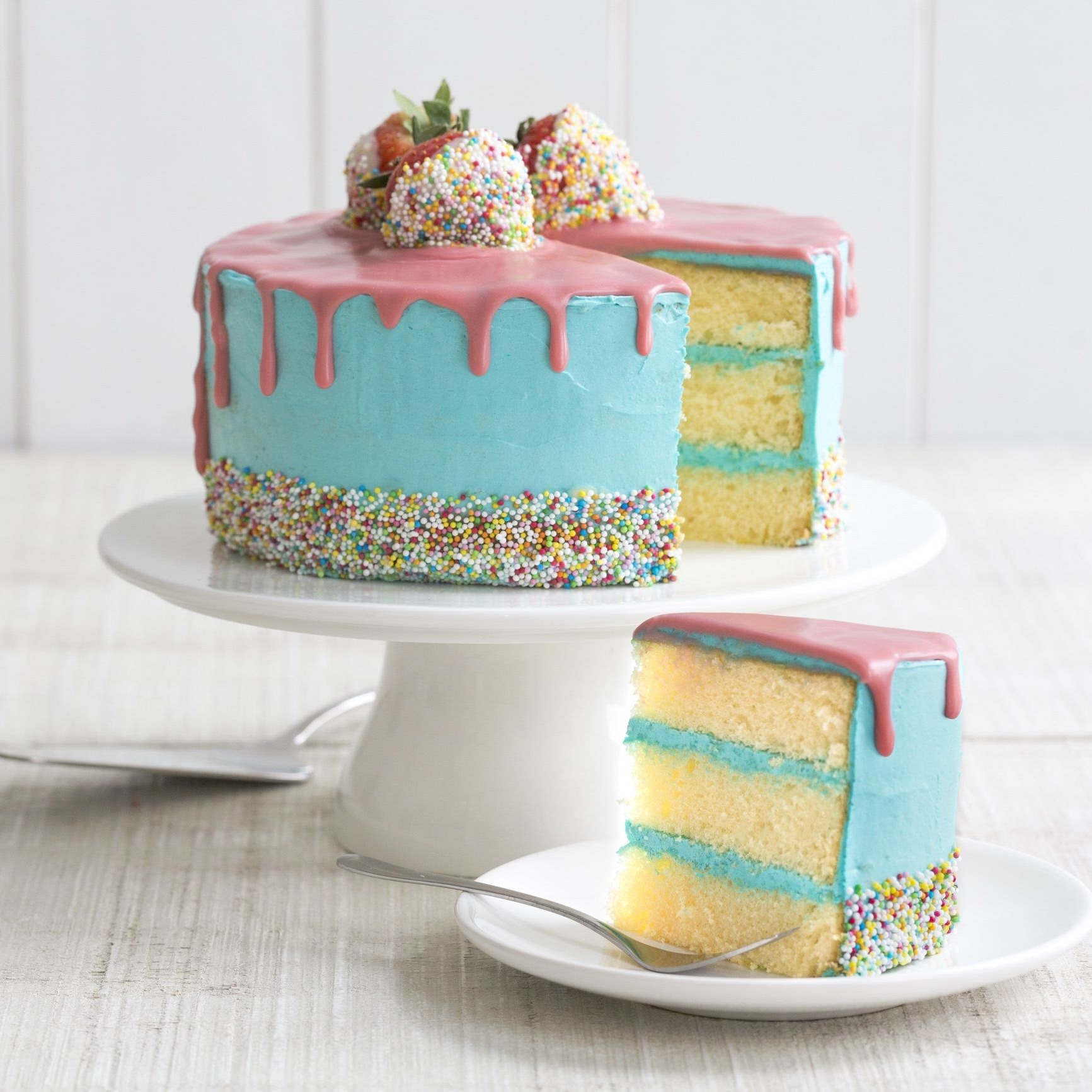 uitzetten Scorch Omtrek Sprinkle Party Cake | Bakken.nl