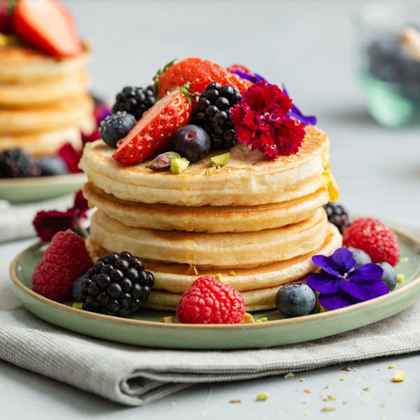 American Pancakes kokos roodfruit