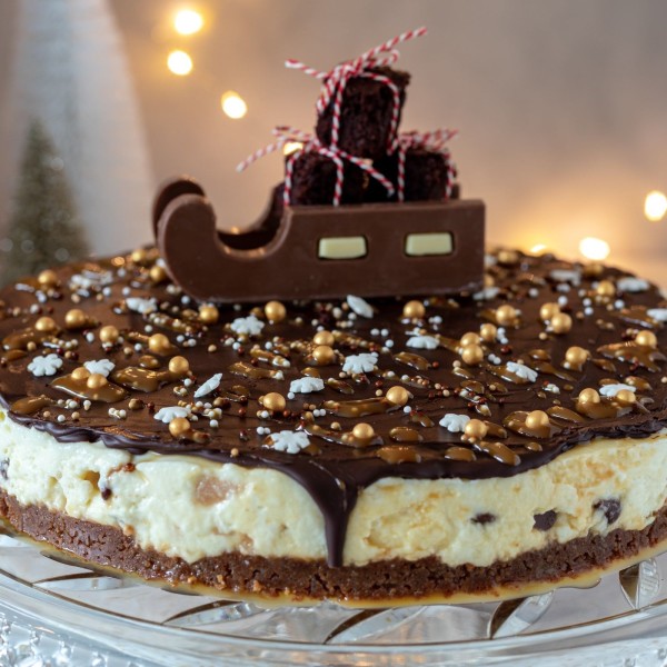 Kerst MonChoutaart met chocolade en karamel