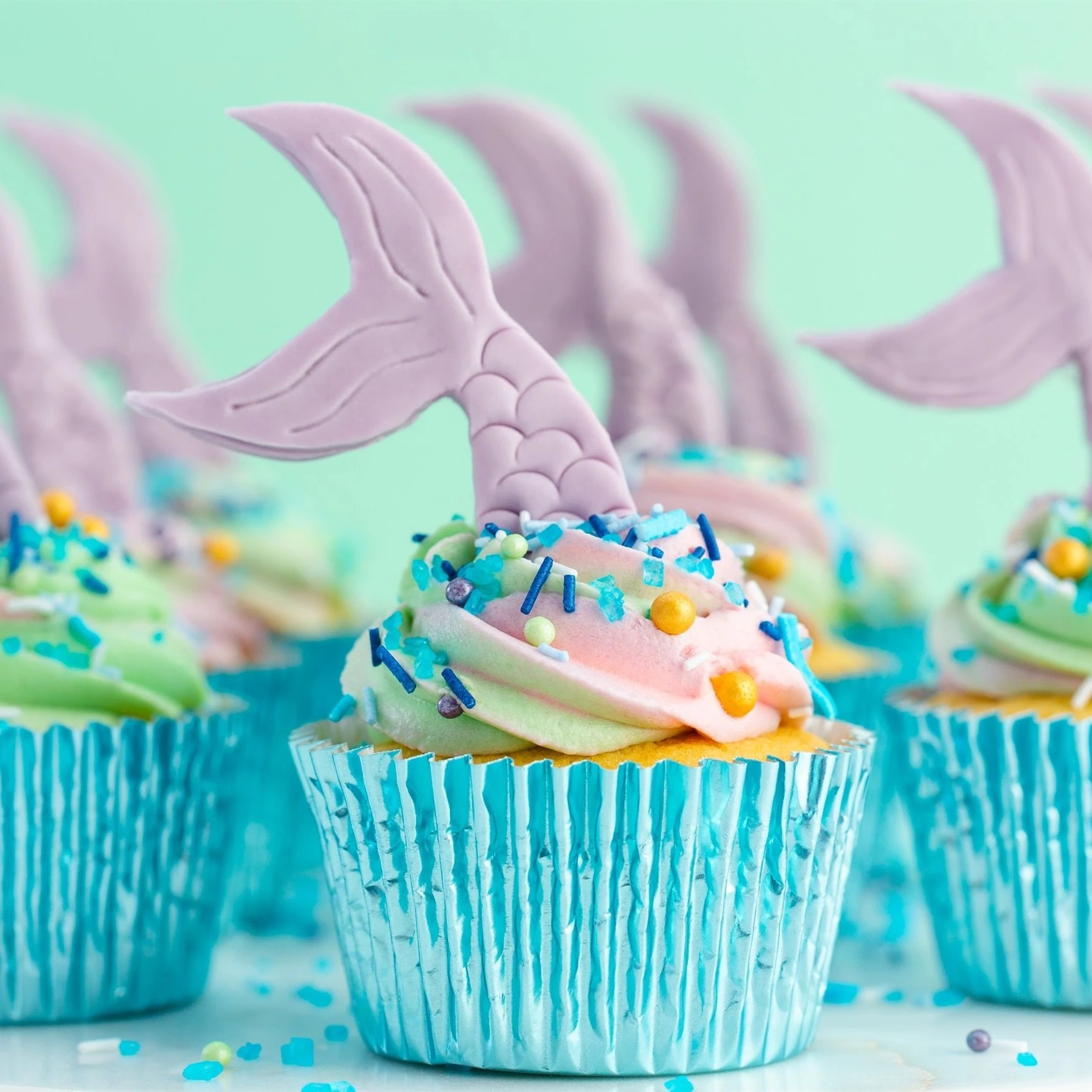 Recept: Mermaid cupcakes - Bakken.nl