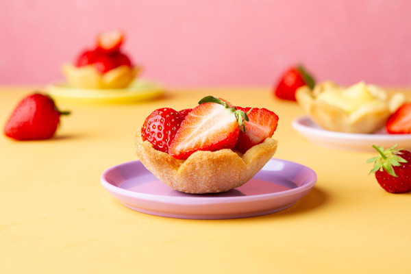  Aardbeien gebakjes decoreren