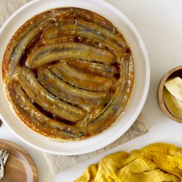 Recept: Omgekeerde bananentaart - Bakken.nl