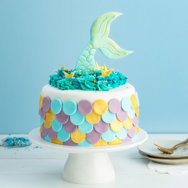 mermaid cake taart