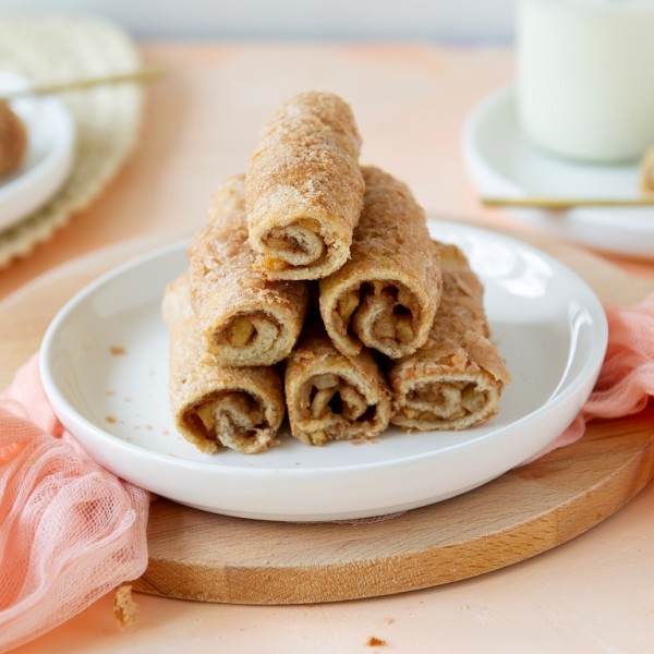 Opgerolde wentelteefjes met appel recept