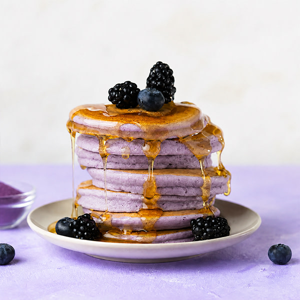 Ube pancakes