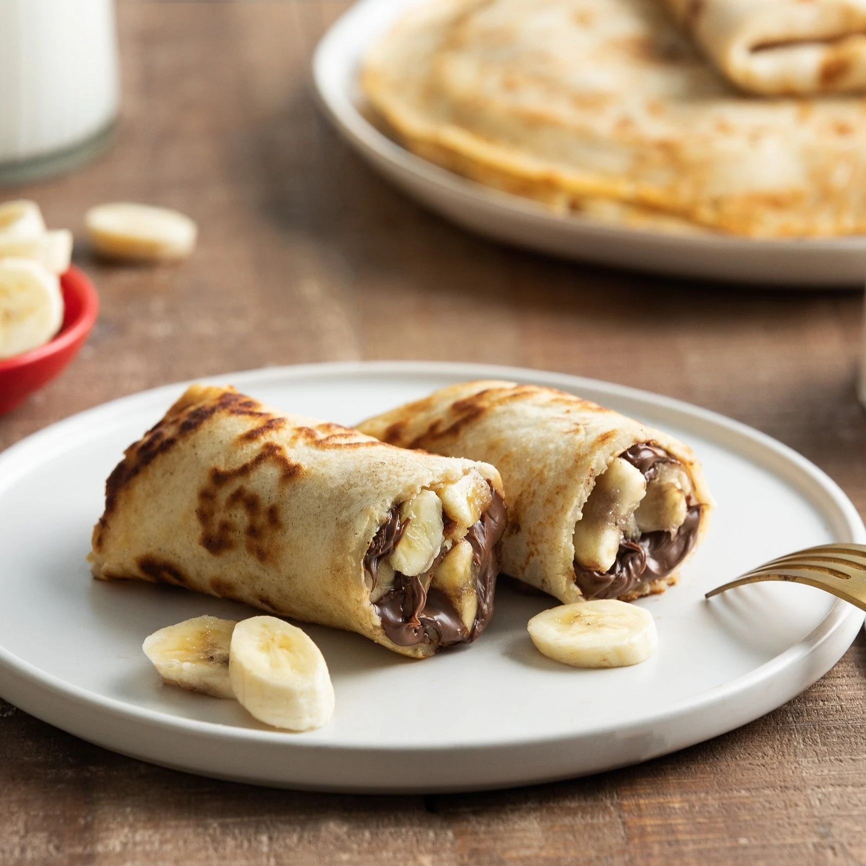 Recept: Vanille pannenkoeken met Nutella en banaan - Bakken.nl