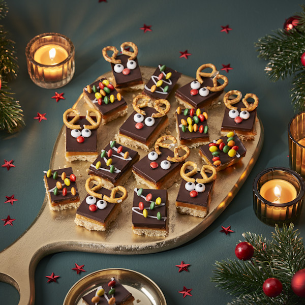 Shortbread met kerstdecoratie