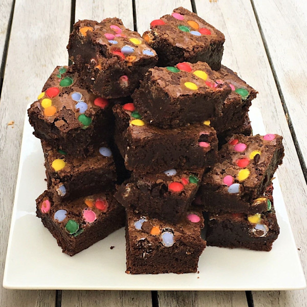 confetti brownies