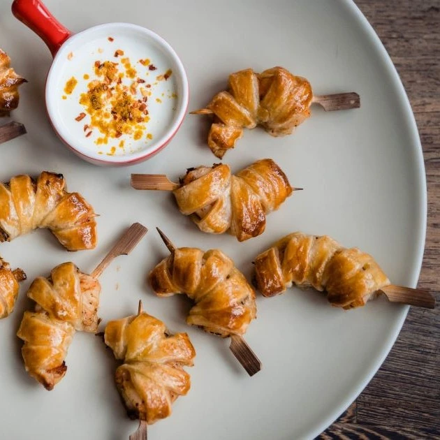Recept: Gemarineerde garnaal in bladerdeeg - Bakken.nl