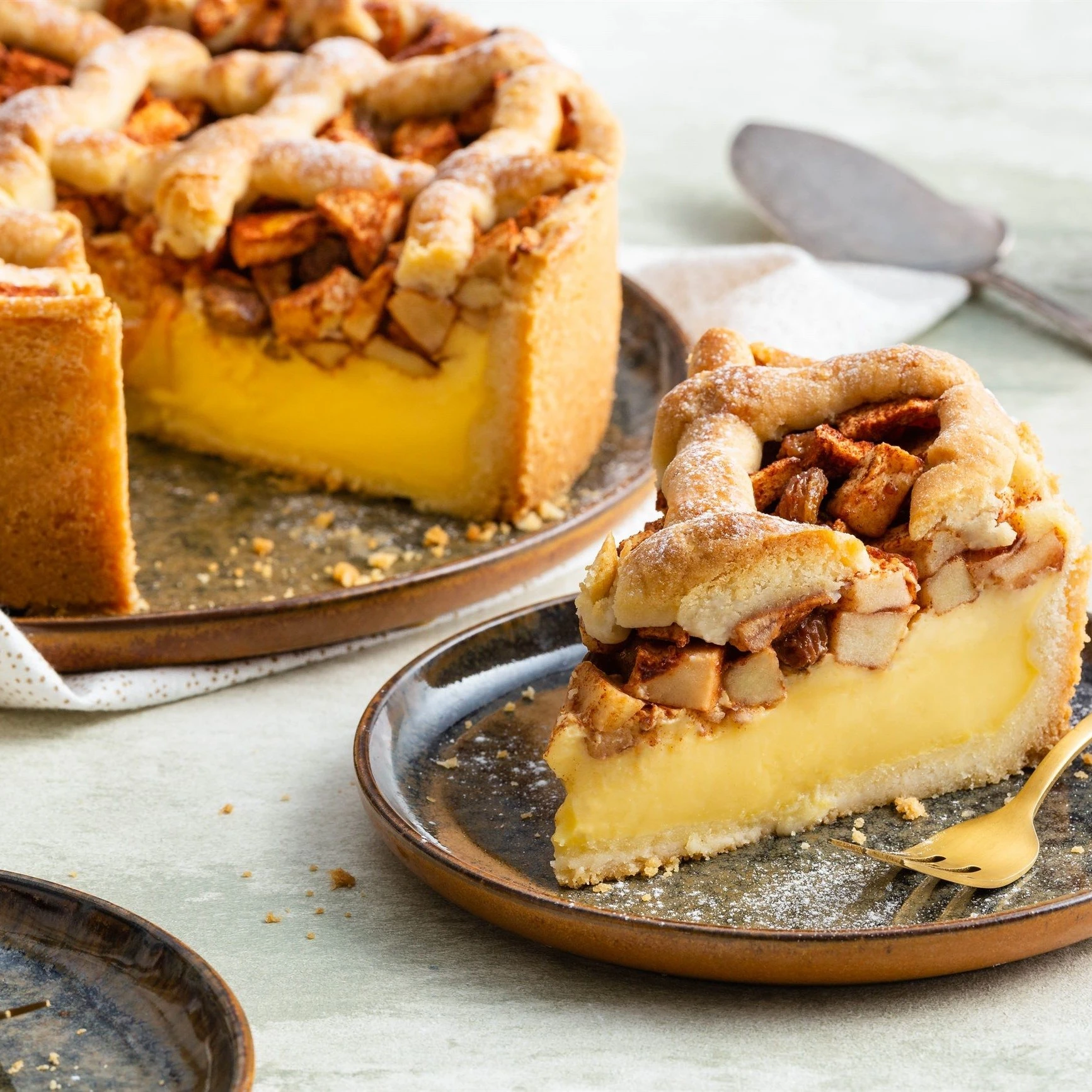 Recept: Appeltaart met custard pudding - Bakken.nl
