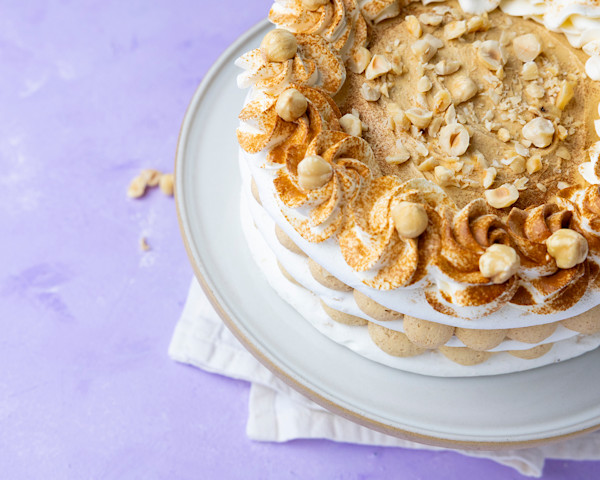 Bakken.nl – Hazelnootschuimtaart – Vegan - 11