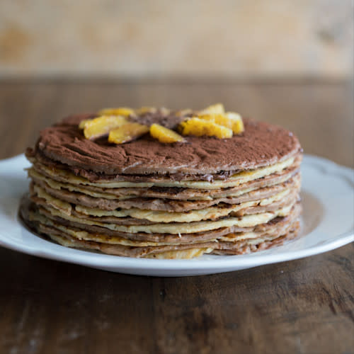 Nutella-sinaasappel pannenkoeken