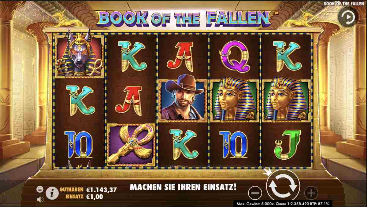 Book of Dead Spielbildschirm