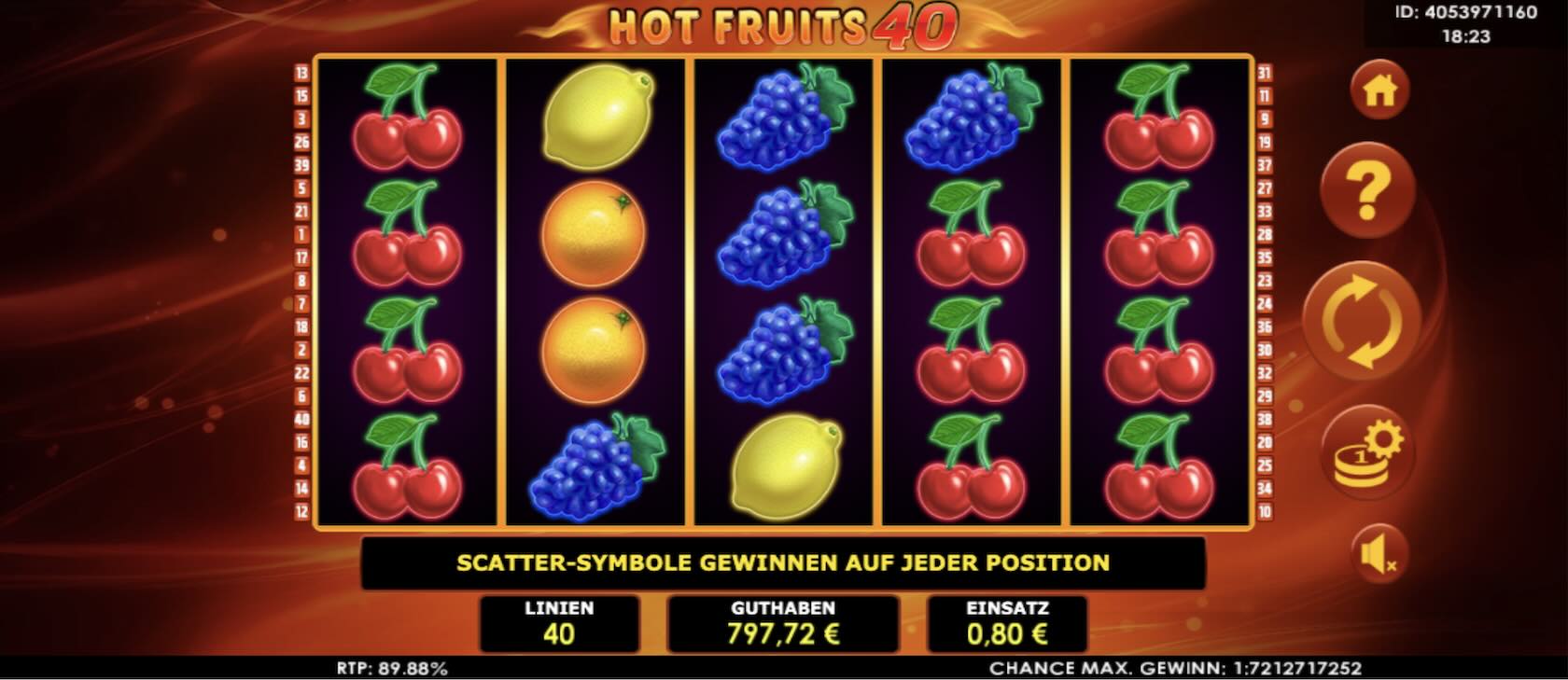 super hot fruits megaways slot