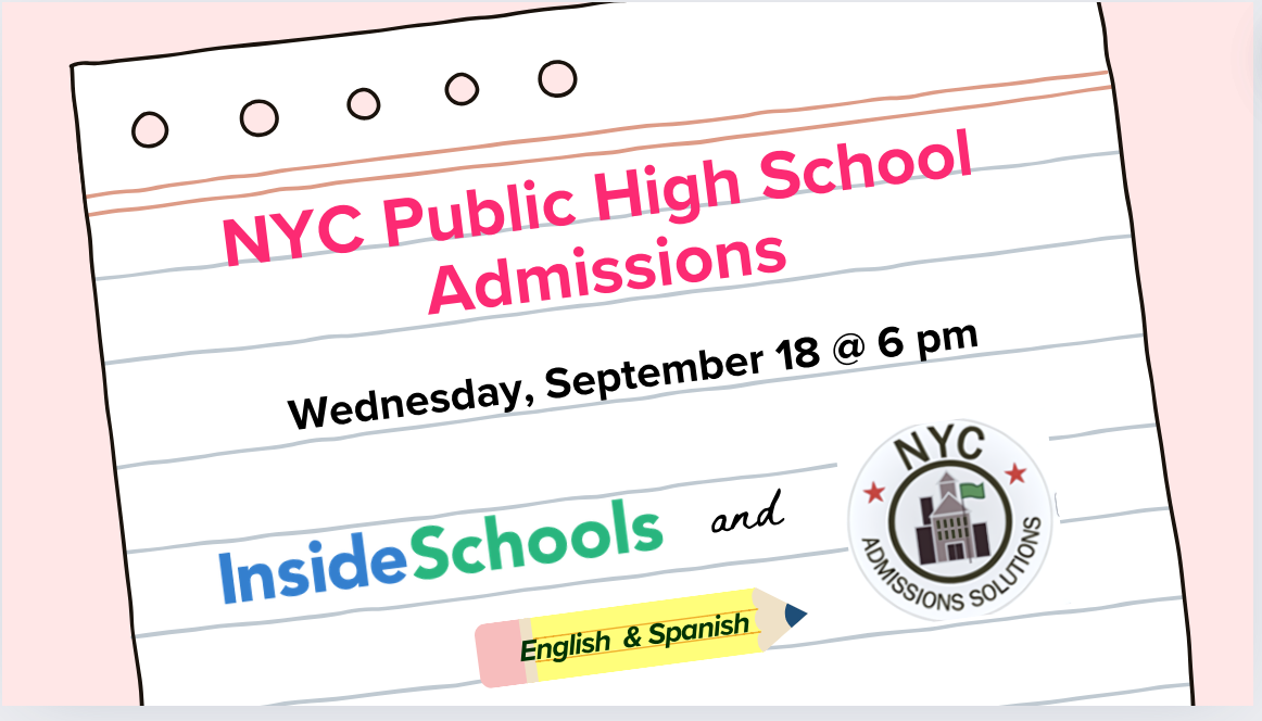 NYC Public High School Admissions Virtual Event