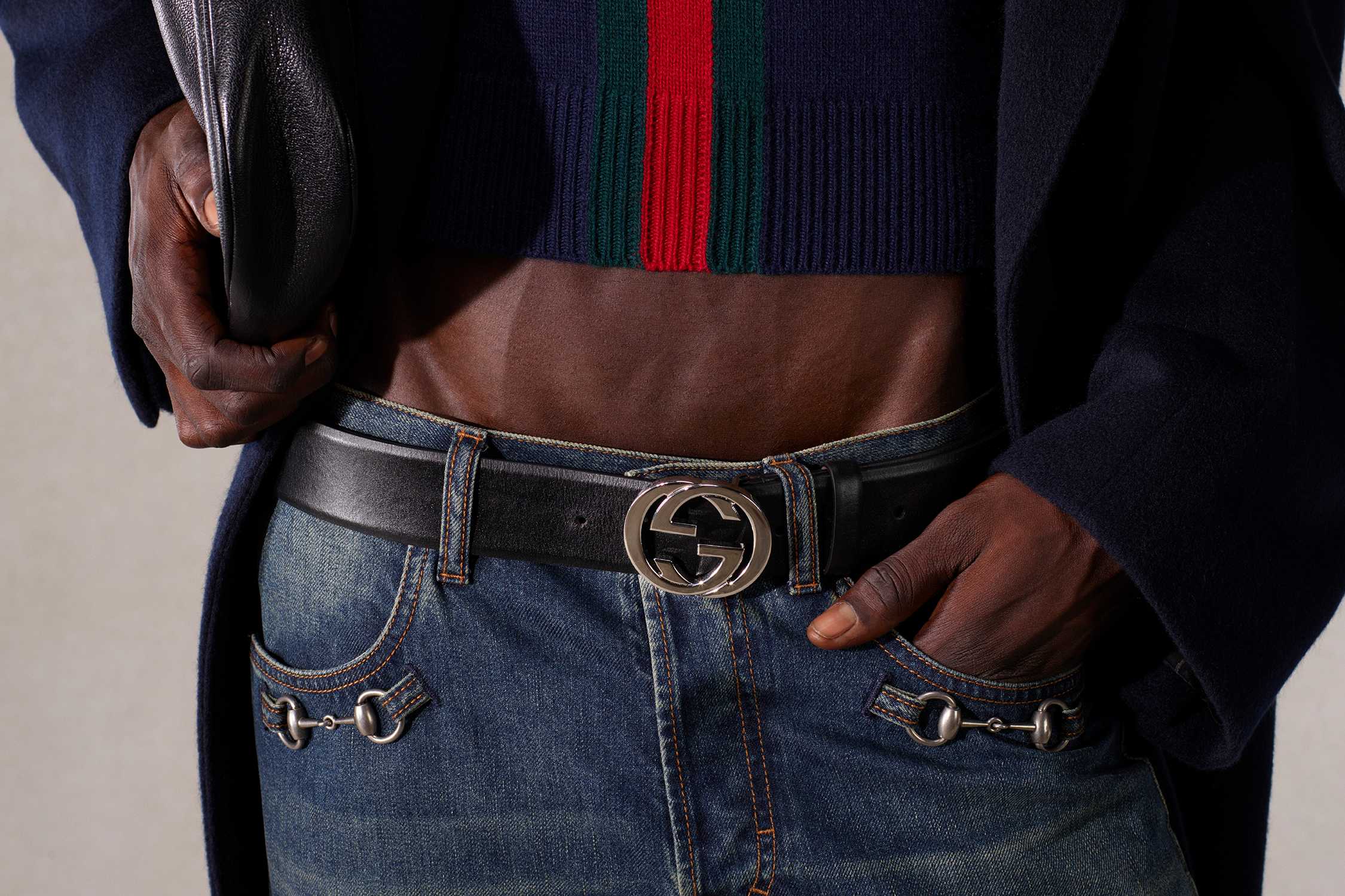 Gucci belt with interlocking G