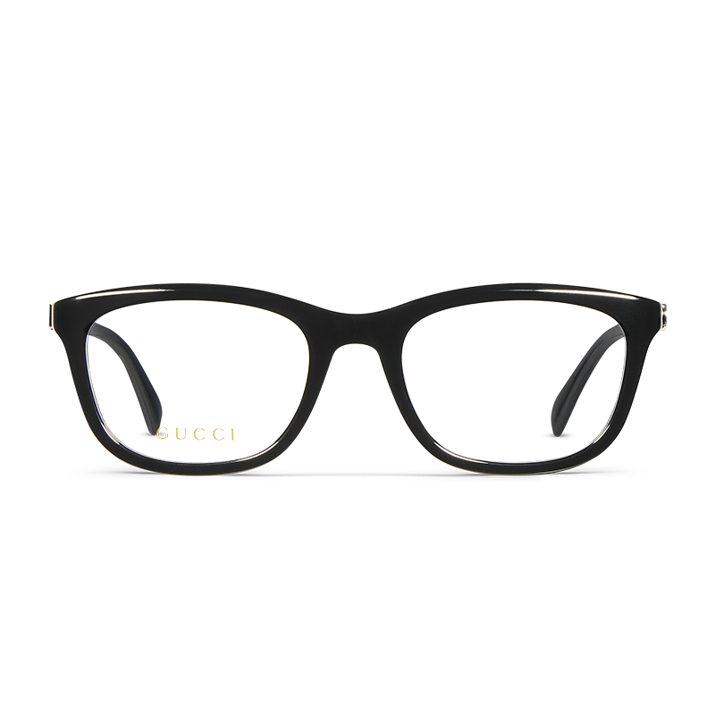 Black Gucci optical eyeglasses frames