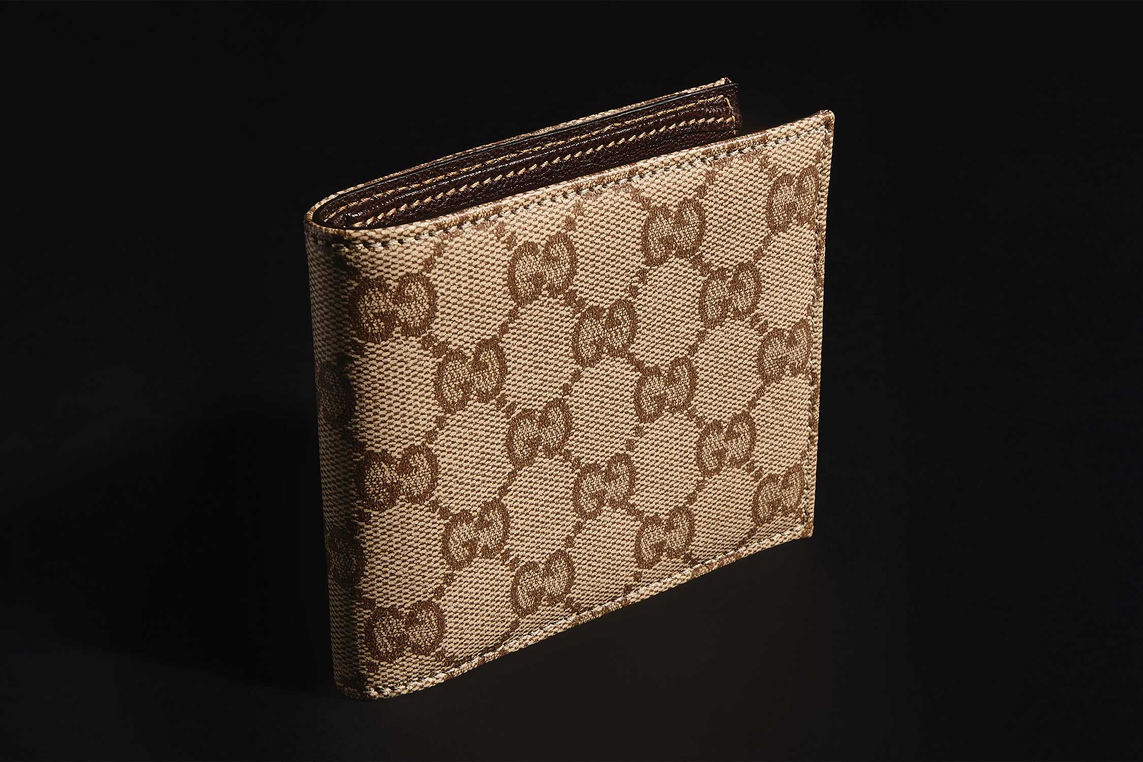 Beige brown Gucci GG wallet