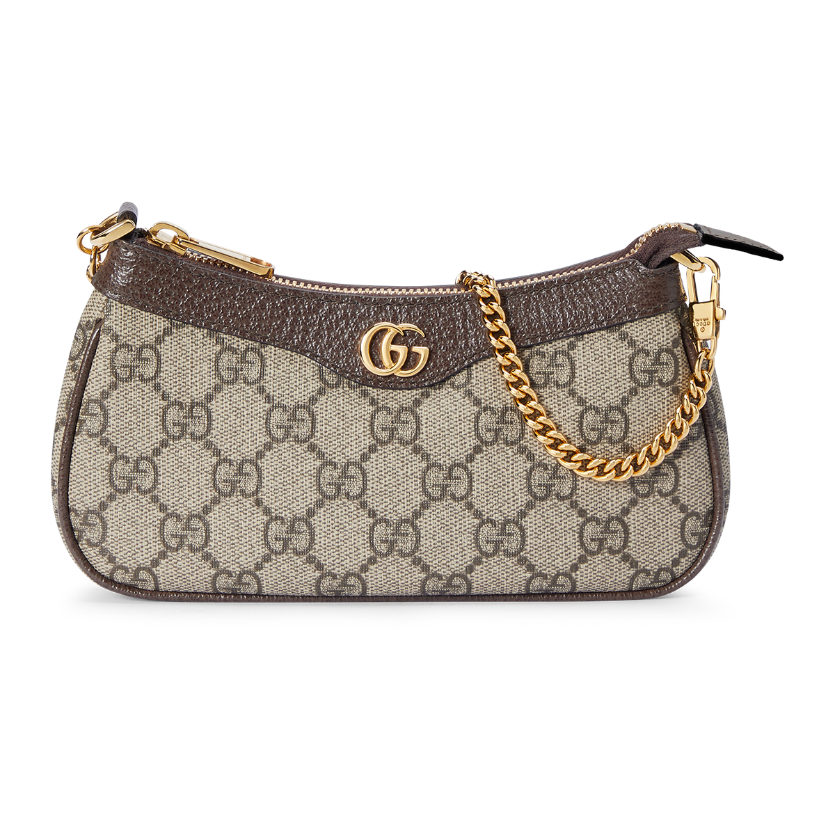 Beige Gucci monogram crossbody bag