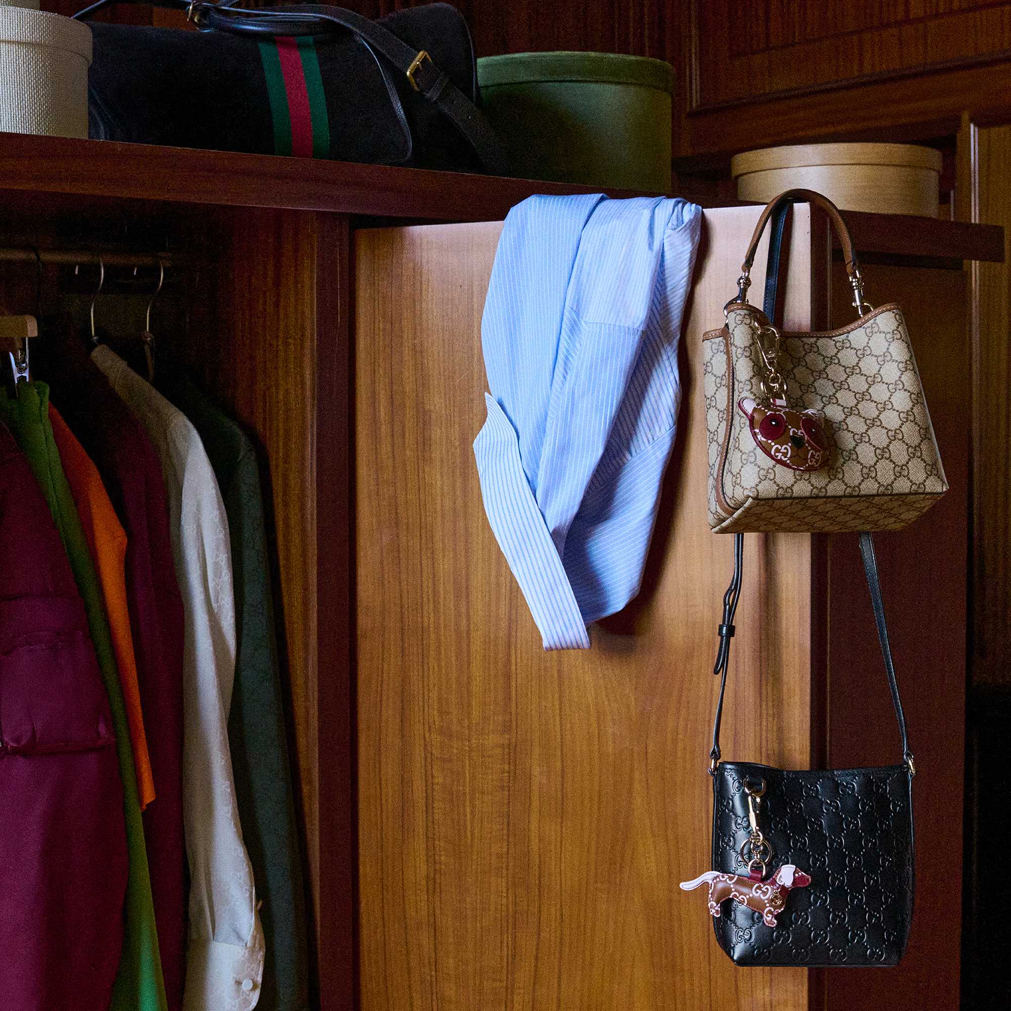 Gucci bags with signature pattern