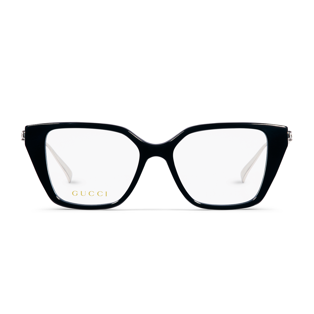 Black Gucci cat-eye optical frames