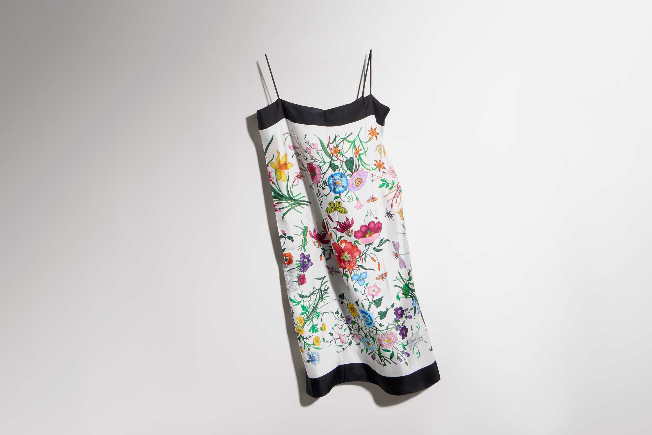 White floral Gucci slip dress