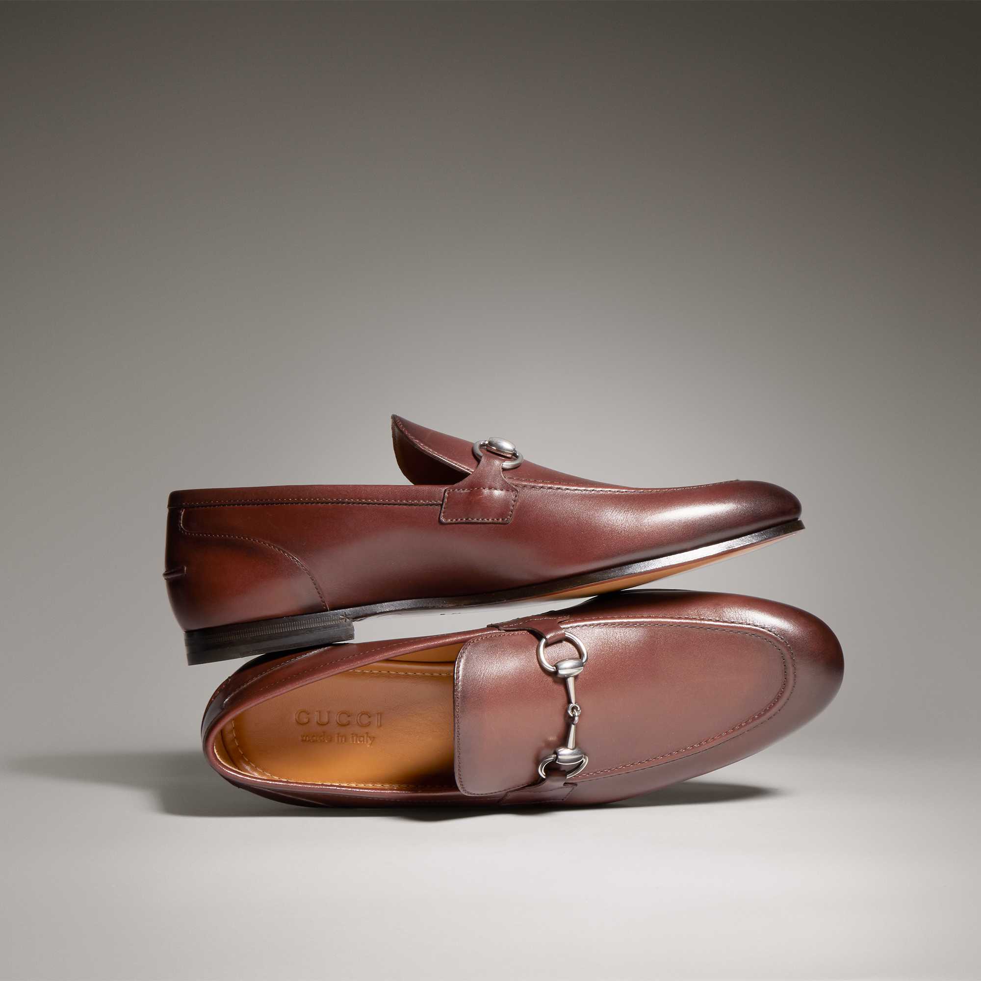 Jordaan loafer in brown leather with Horsebit