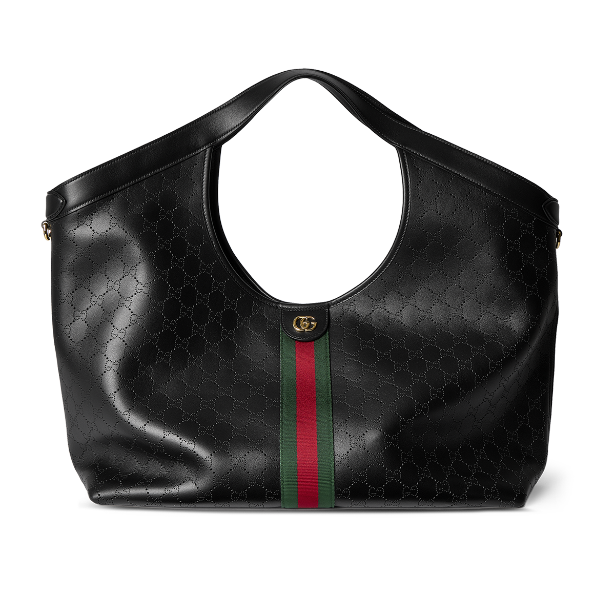 Black Gucci hobo bag stripe