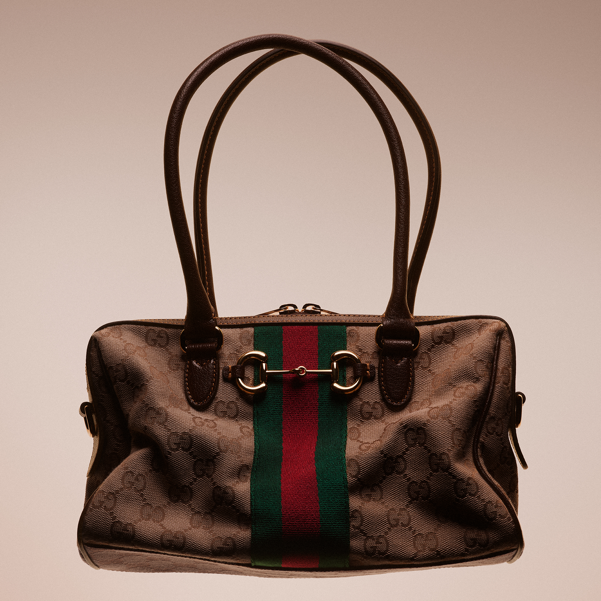 GUCCI グッチ ヴィンテージ 本革スーツ レディース 茶よりのボルドー 