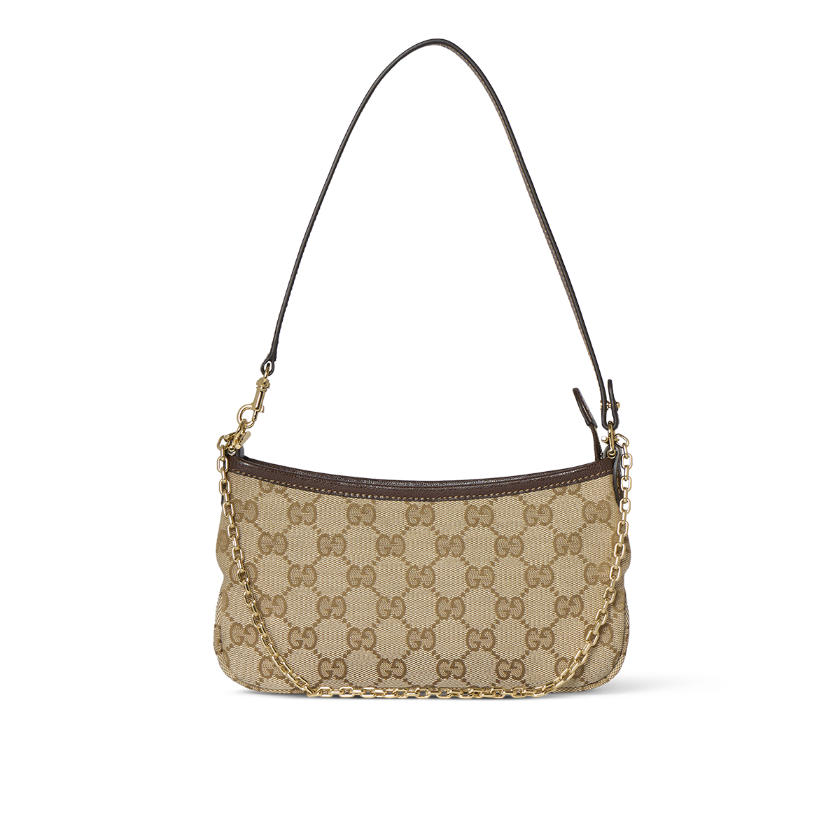 Beige GG canvas shoulder bag