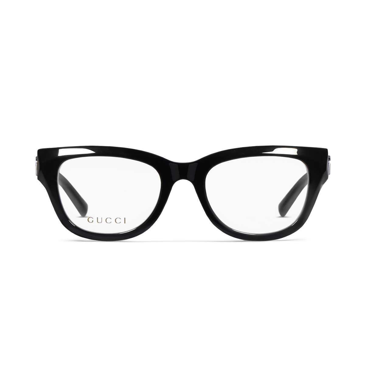Black Gucci cat-eye glasses