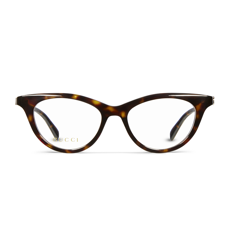 Tortoiseshell Gucci cat-eye glasses
