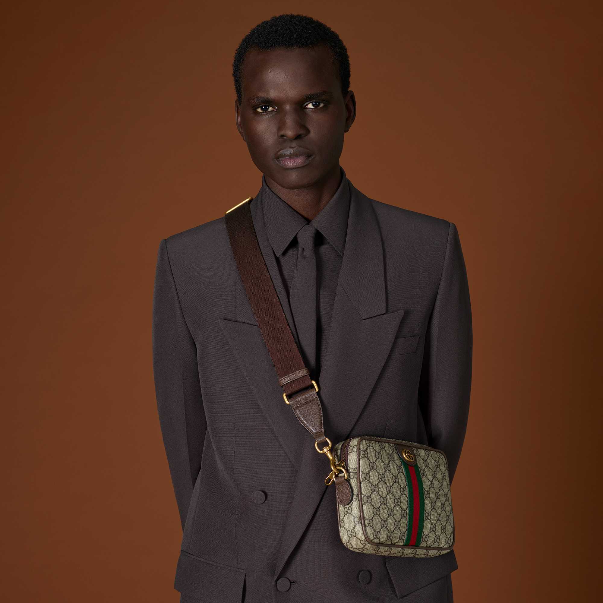 Beige Gucci bag on yacht