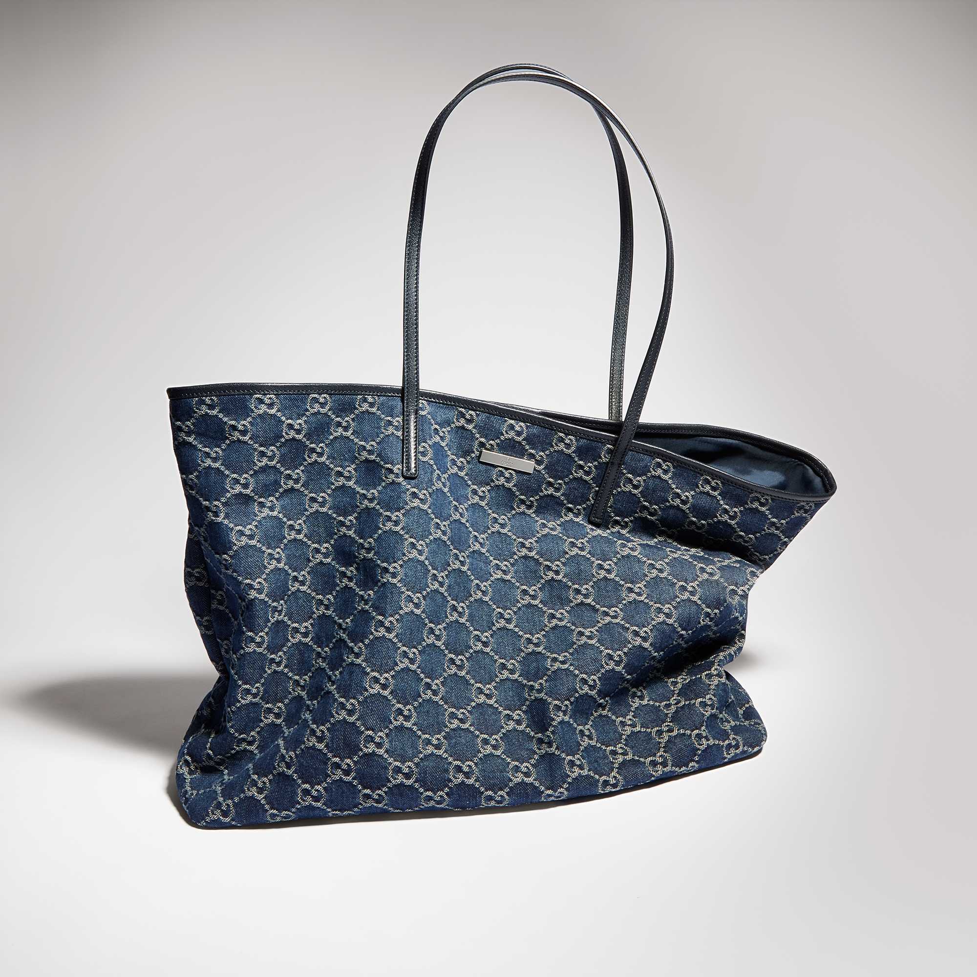 GG Denim tote