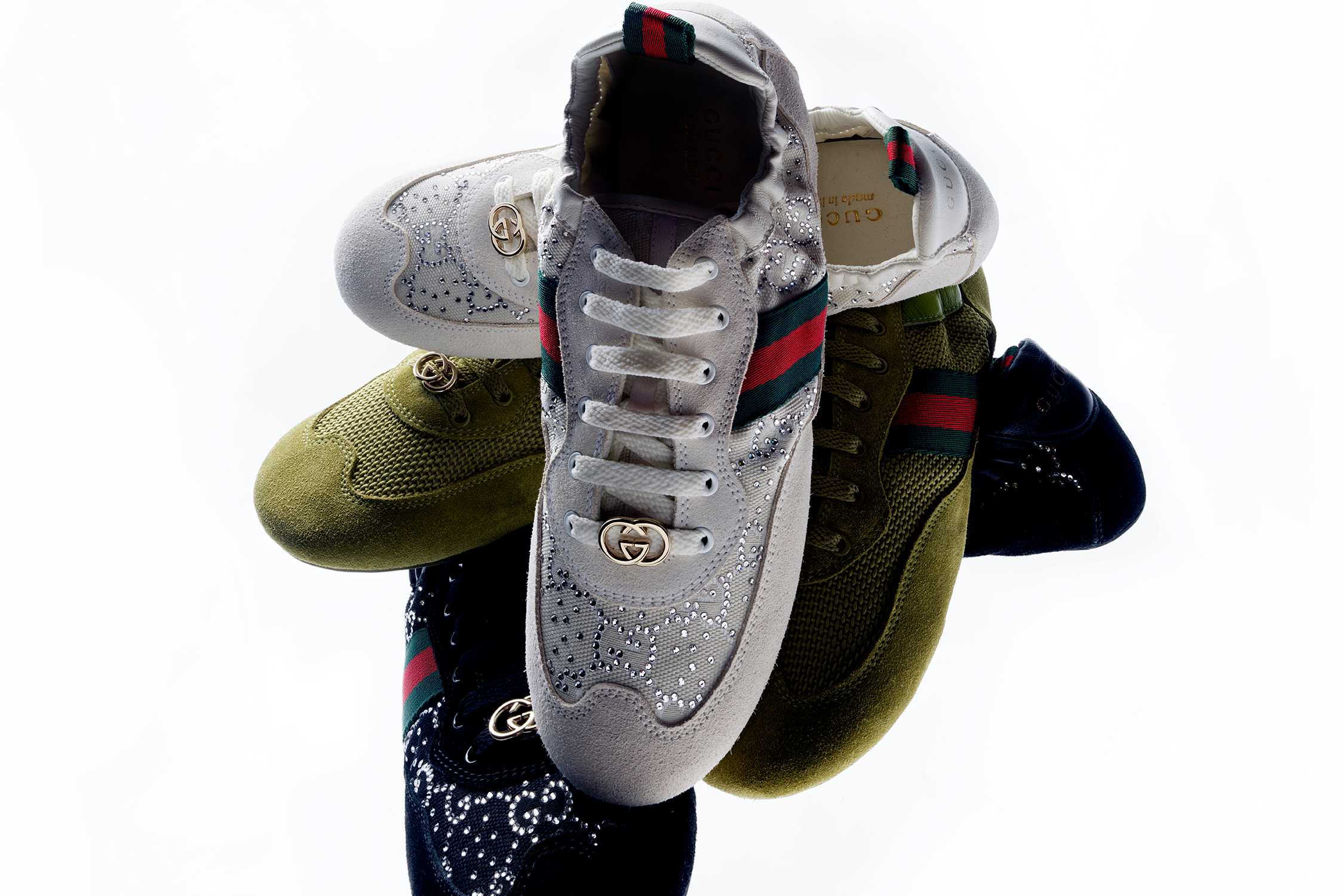 Gucci sneakers with signature stripes