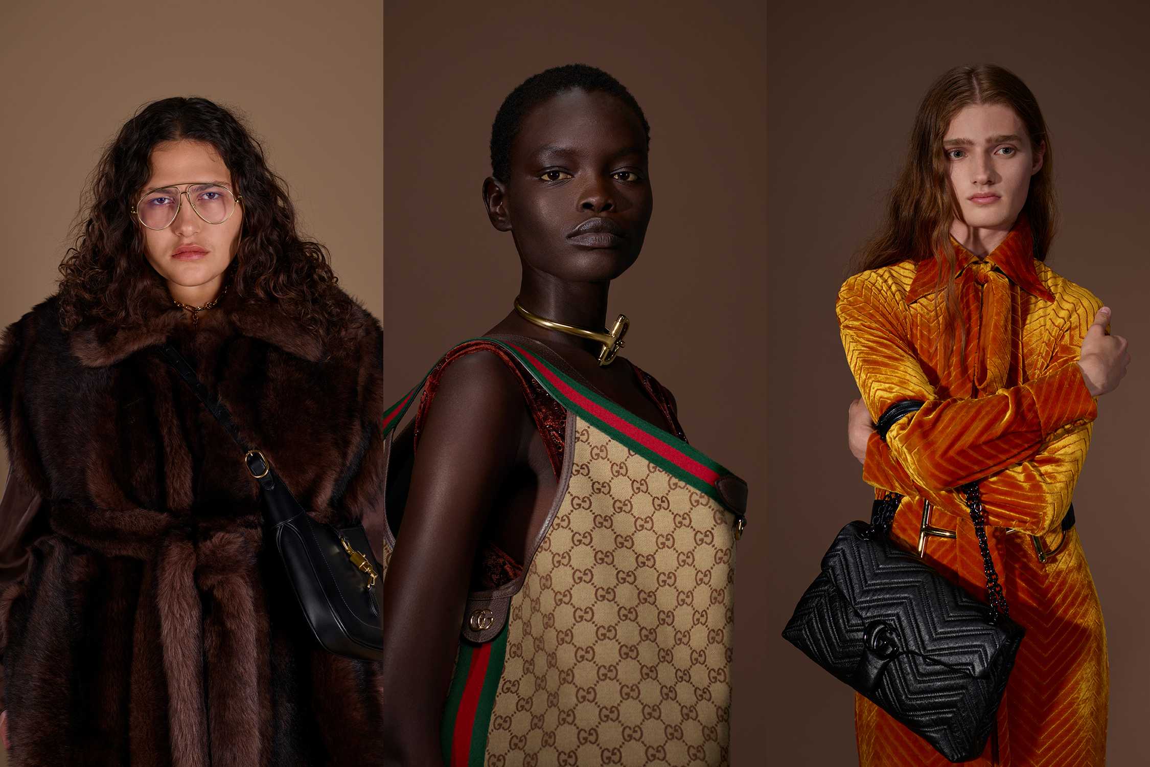Gucci bags and designer clothing