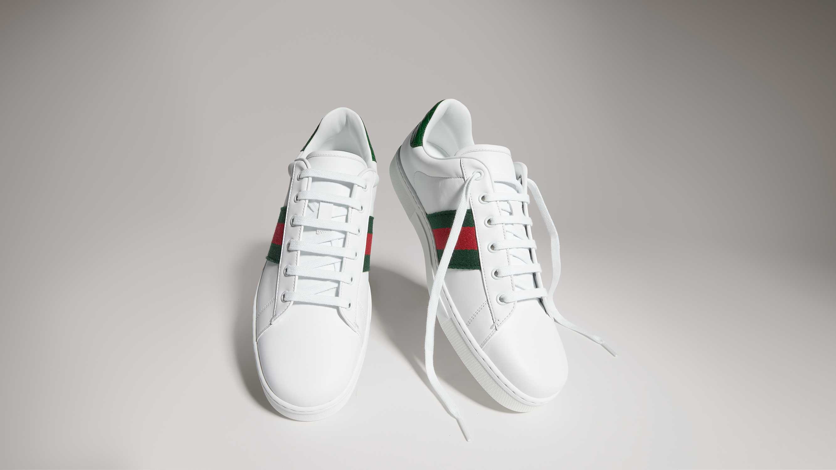 White Gucci Ace Web sneakers