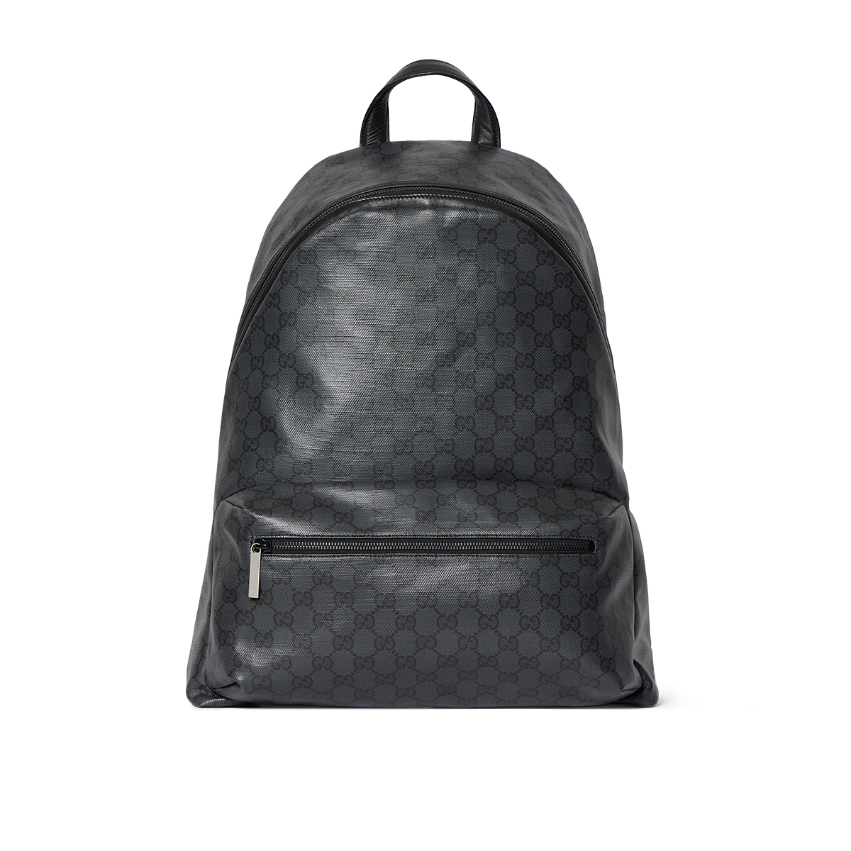 Black Gucci backpack with stripes