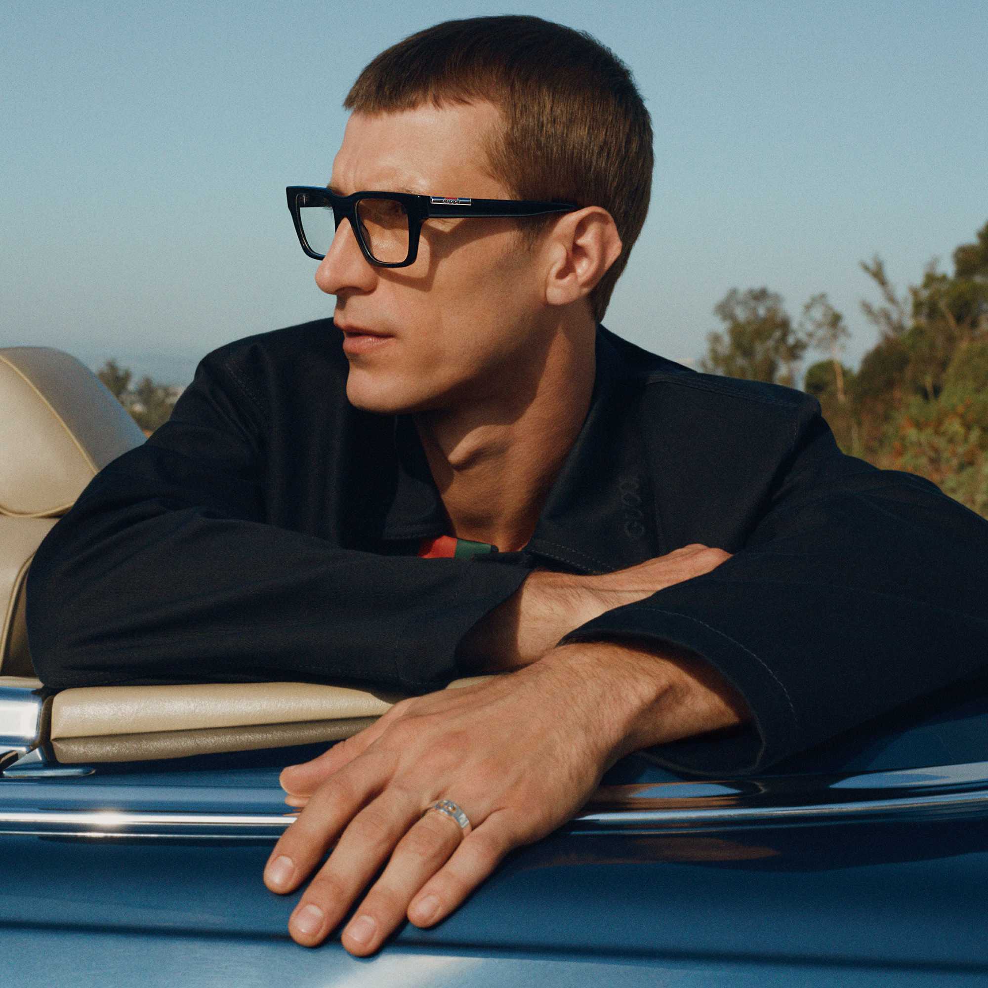 Black Gucci optical frames