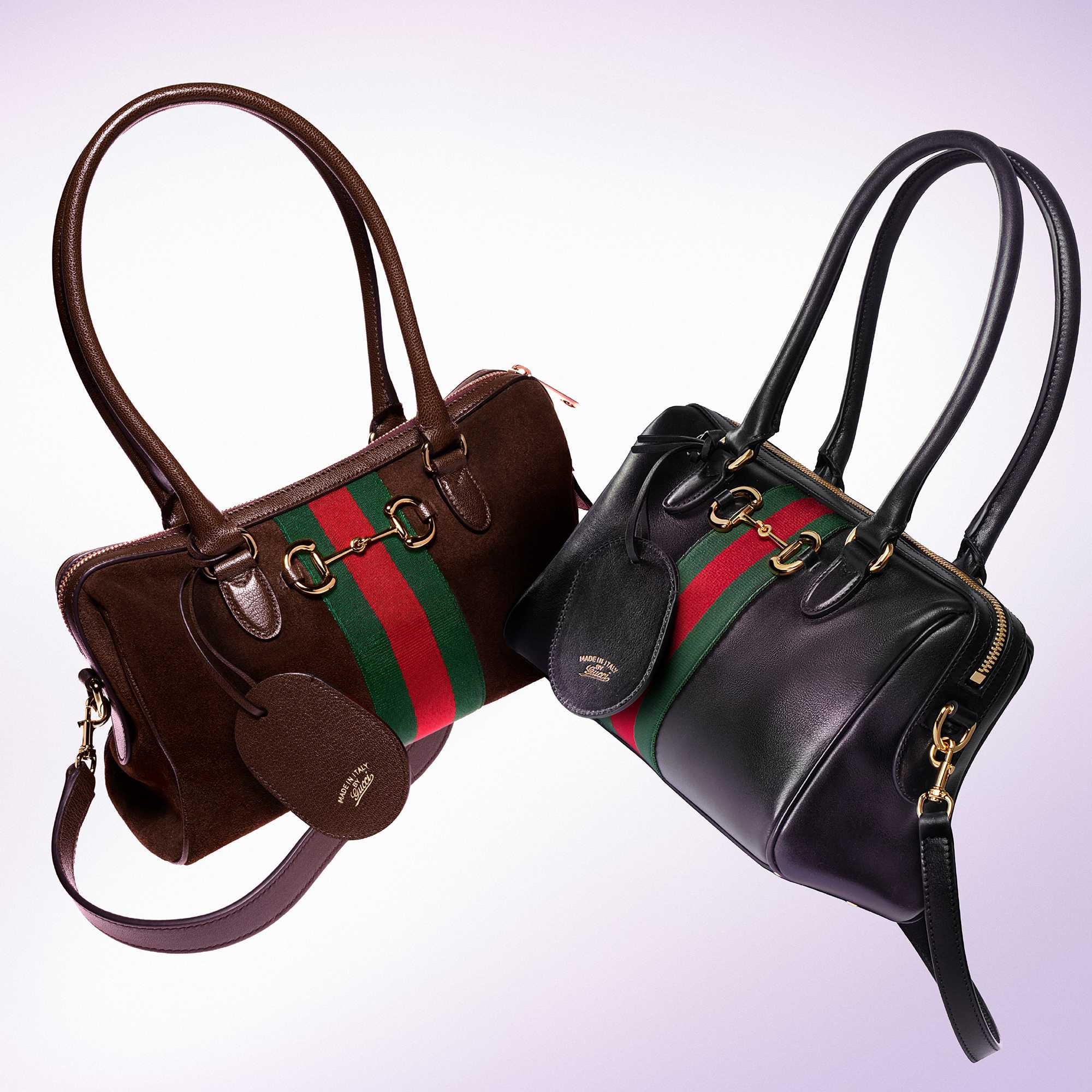 Borsetto shoulder bags in suede and leather