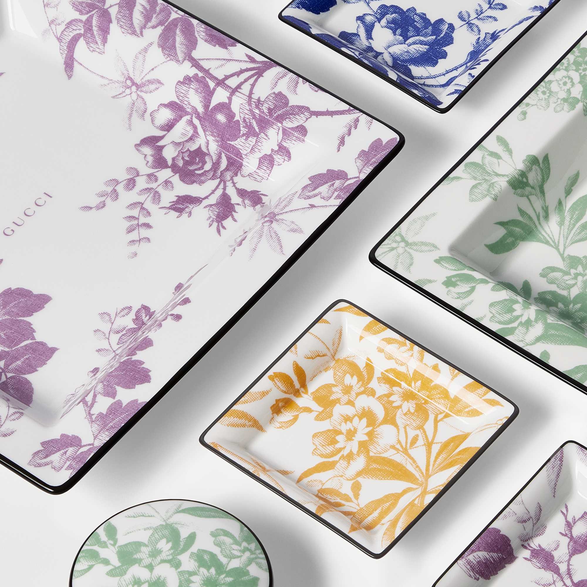 Gucci floral trays in colours