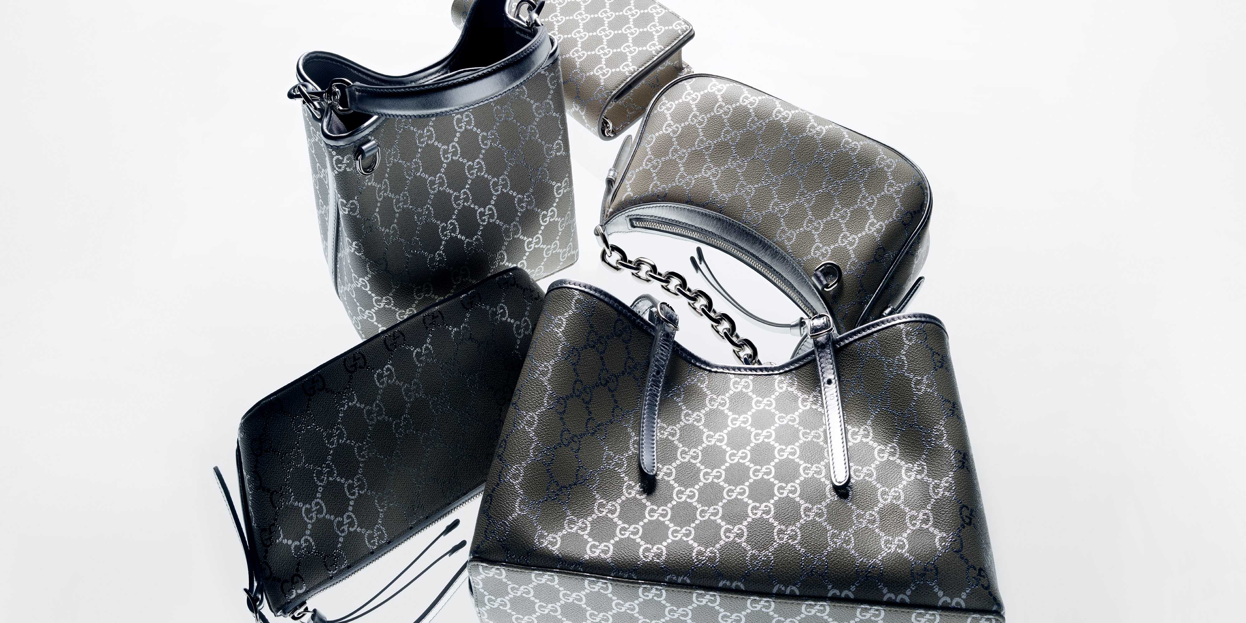 Silver GG Emblem handbags
